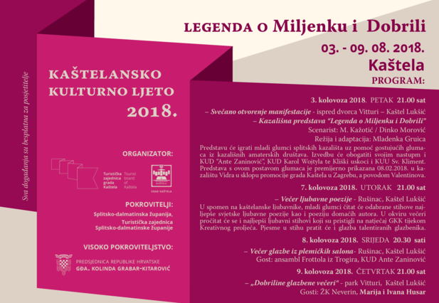 LEGEND OF MILJENKO AND DOBRILA 2018